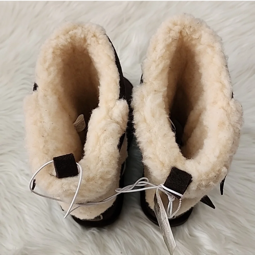 Bearpaw Alexandra Wool Sheep Skin Mid Calf Winter Boots